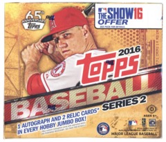 2016 Topps Series 2 Baseball Jumbo Box